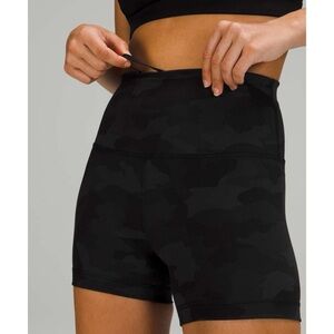 lululemon athletica Black Camo Athletic Shorts